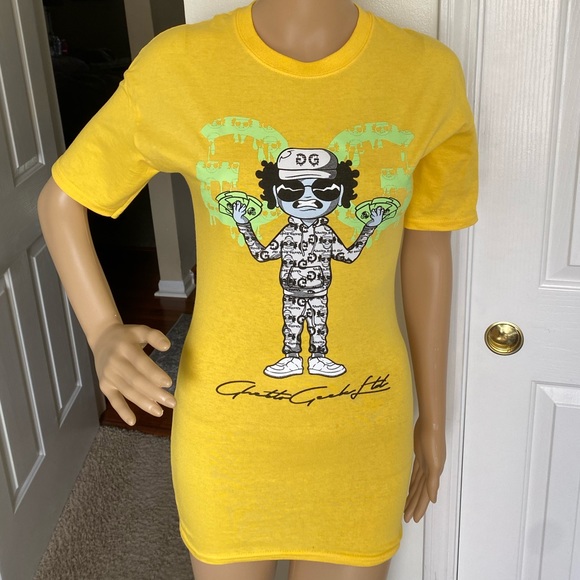 NEW 2023 Women’s Ghetto Geek Ltd T-Shirt Mini Dress - Picture 3 of 3